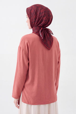 Soft Eşarp Petra Kırmızı - Soft Eşarp - | Silk Home