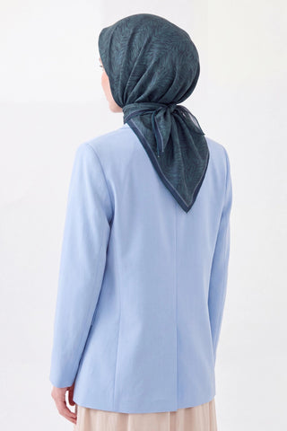 Soft Eşarp Petra Koyu Turkuaz - Soft Eşarp - | Silk Home