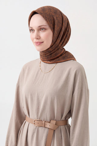 Soft Eşarp Petra Koyu Turuncu - Soft Eşarp - | Silk Home