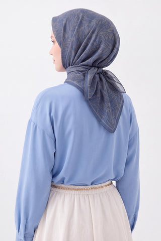 Soft Eşarp Petra Lacivert - Soft Eşarp - | Silk Home