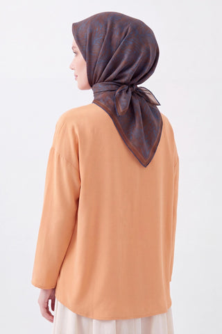 Soft Eşarp Petra Mavi - Soft Eşarp - | Silk Home