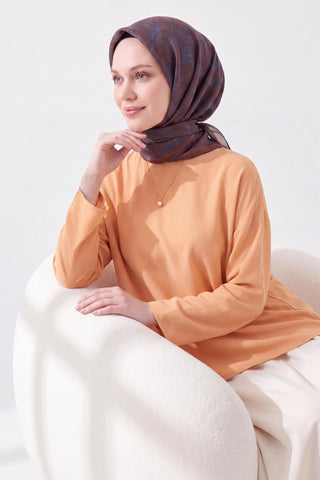 Soft Eşarp Petra Mavi - Soft Eşarp - | Silk Home