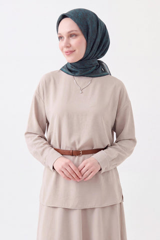 Soft Eşarp Petra Petrol Mavisi - Soft Eşarp - | Silk Home