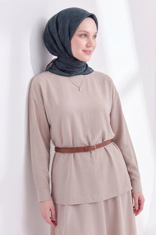 Soft Eşarp Petra Petrol Mavisi - Soft Eşarp - | Silk Home