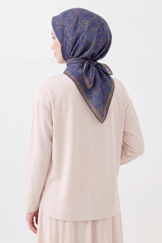 Soft Eşarp Petra Saks Mavisi - Soft Eşarp - | Silk Home
