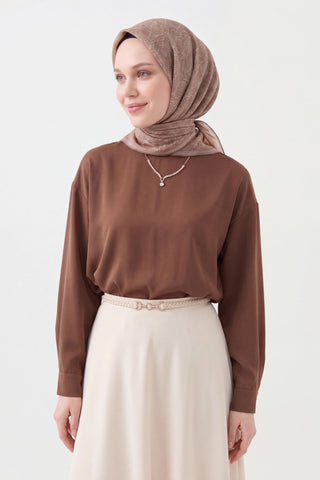 Soft Eşarp Petra Sütlü Kahve - Soft Eşarp - | Silk Home
