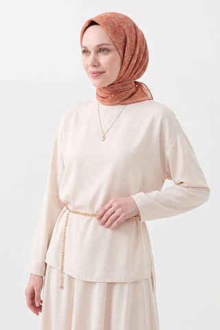 Soft Eşarp Petra Turuncu - Soft Eşarp - | Silk Home
