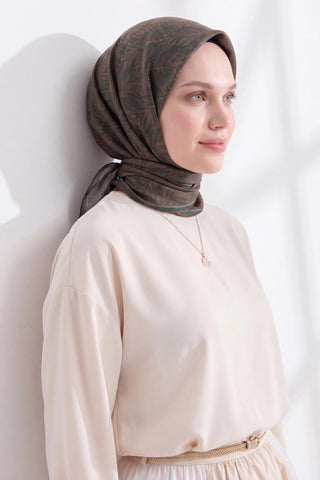 Soft Eşarp Petra Yeşil - Soft Eşarp - | Silk Home