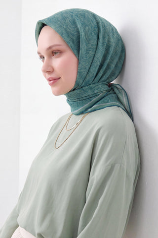Soft Eşarp Petra Yeşil - Soft Eşarp - | Silk Home