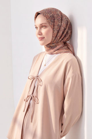 Soft Eşarp Pixel Ethnic Pudra