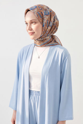 Soft Eşarp Pixel Ethnic Taba
