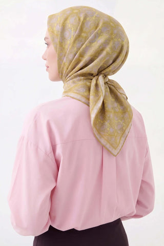 Soft Eşarp Rûmi Açık Gri 90x90 - Soft Eşarp - | Silk Home