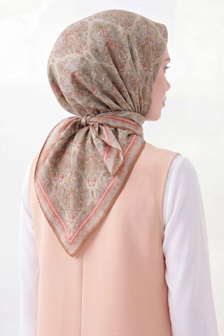 Soft Eşarp Rûmi Asit Yeşili 90x90 - Soft Eşarp - | Silk Home