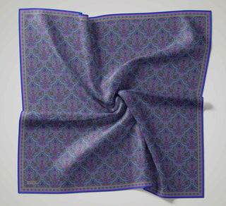 Soft Eşarp Rûmi Bebe Mavi 90x90 - Soft Eşarp - | Silk Home