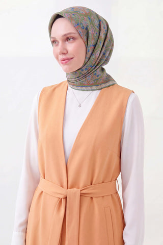 Soft Eşarp Rûmi Çimen Yeşili 90x90 | Silk Home