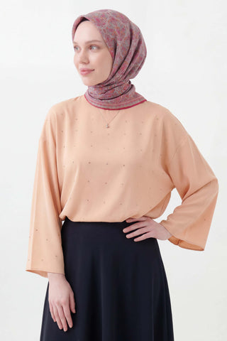 Soft Eşarp Rûmi Gümüş 90x90 | Silk Home