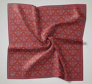 Soft Eşarp Rûmi Kırmızı 90x90 | Silk Home - Soft Eşarp - | Silk Home
