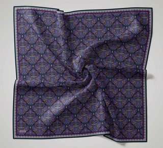 Soft Eşarp Rûmi Lacivert 90x90 | Silk Home