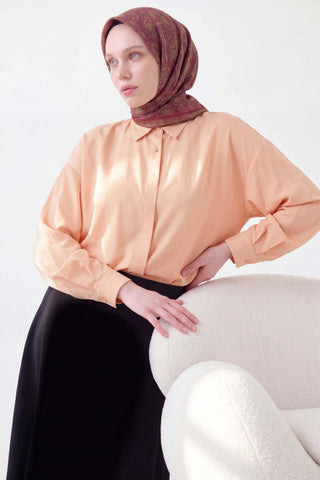 Soft Eşarp Rûmi Mürdüm 90x90 | Silk Home