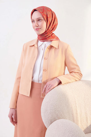 Soft Eşarp Rûmi Narçiçeği 90x90 | Silk Home