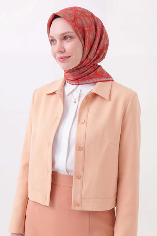Soft Eşarp Rûmi Narçiçeği 90x90 | Silk Home