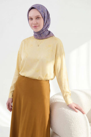 Soft Eşarp Rûmi Pastel Mor 90x90 | Silk Home