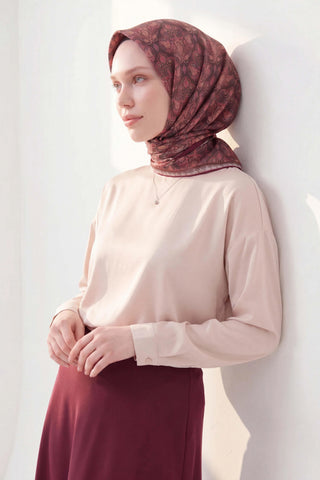 Soft Eşarp Rûmi Siyah 90x90 | Silk Home