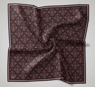 Soft Eşarp Rûmi Siyah 90x90 | Silk Home