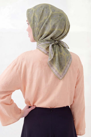 Soft Eşarp Rûmi Taş 90x90 - Soft Eşarp - | Silk Home