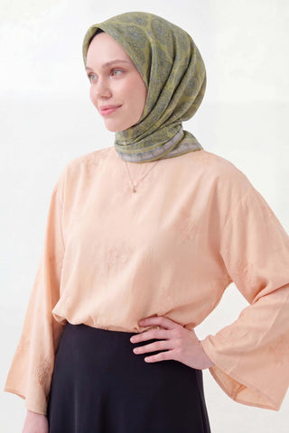 Soft Eşarp Rûmi Taş 90x90 - Soft Eşarp - | Silk Home