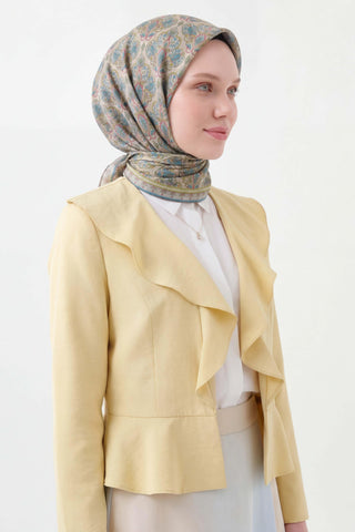 Soft Eşarp Rûmi Uçuk Vizon 90x90 | Silk Home