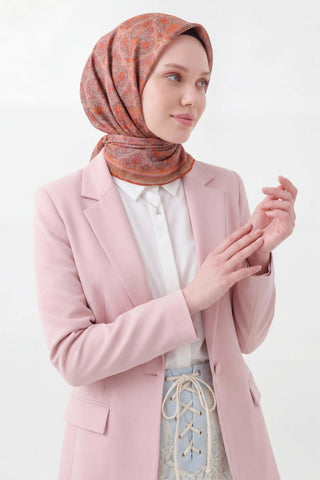 Soft Eşarp Rûmi Vizon 90x90 | Silk Home