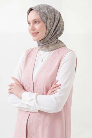Soft Eşarp Rûmi Yağ Yeşili 90x90 | Silk Home - Soft Eşarp - | Silk Home