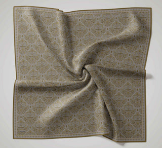 Soft Eşarp Rûmi Yağ Yeşili 90x90 | Silk Home - Soft Eşarp - | Silk Home