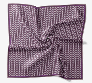 Soft Eşarp Retro Geometrik Mürdüm