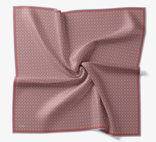 Soft Eşarp Retro Geometrik Pembe - Soft Eşarp - | Silk Home