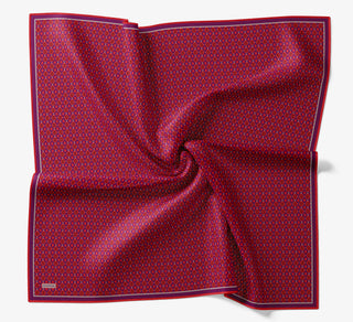 Soft Eşarp Retro Geometrik Turuncu