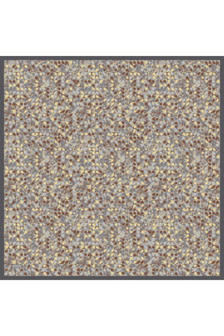 Soft Eşarp Retro Mozaik Bebe Mavi 90x90 - Soft Eşarp - | Silk Home