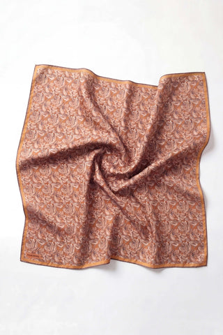 Soft Eşarp Şal Motif Eflatun 90x90 - Soft Eşarp - | Silk Home