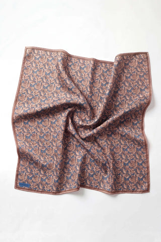 Soft Eşarp Şal Motif Gök Mavi 90x90