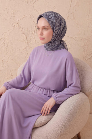Soft Eşarp Şal Motif Gümüş 90x90