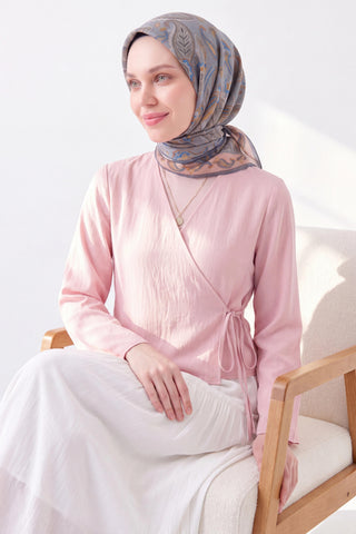 Soft Eşarp Şal Motif Koyu Gri
