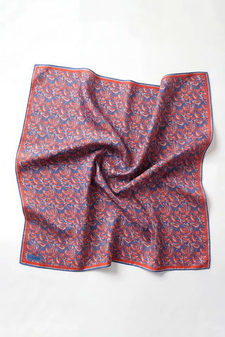 Soft Eşarp Şal Motif Koyu Mavi 90x90