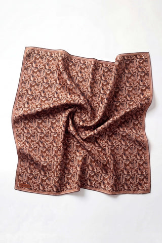 Soft Eşarp Şal Motif Mocha Mousse 90x90