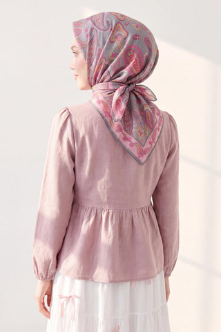 Soft Eşarp Şal Motif Pembe