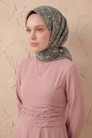 Soft Eşarp Şal Motif Siyah 90x90