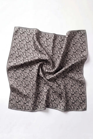 Soft Scarf Shawl Pattern Black 90x90