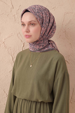 Soft Eşarp Şal Motif Tozpembe 90x90