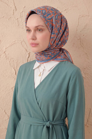 Soft Eşarp Şal Motif Turuncu 90x90