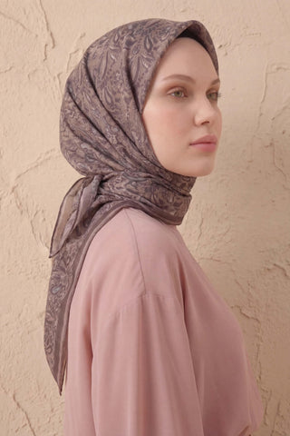 Soft Scarf Shawl Pattern Mink 90x90